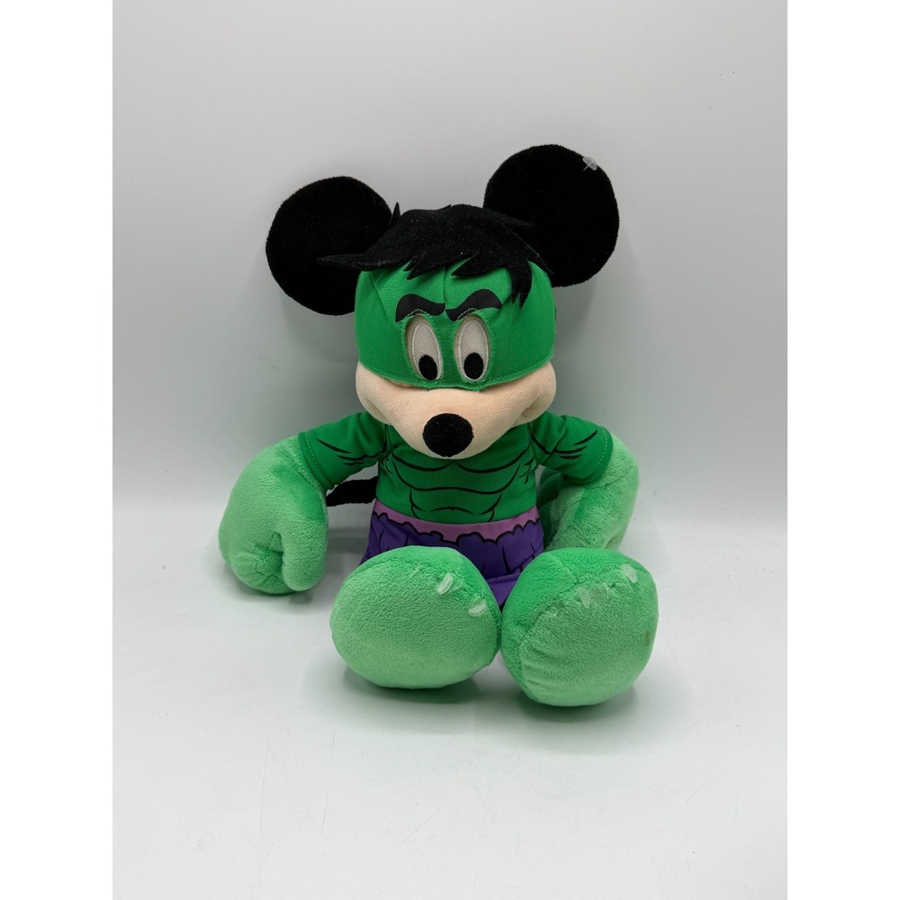 Disney Marvel Super Hero Squad Mickey Hulk 16” Plush Limited Edition 2013 VHTF